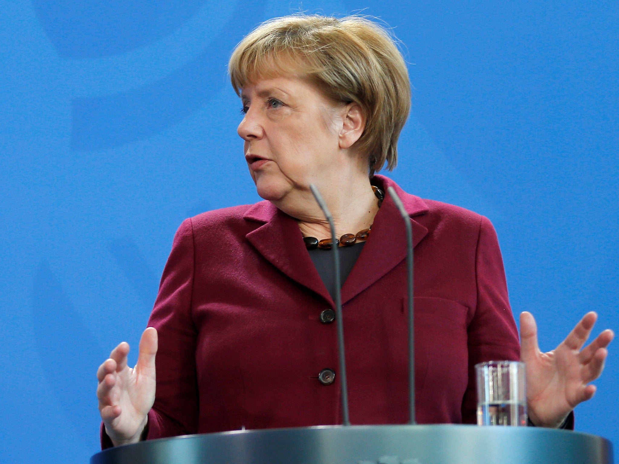 Ms Merkel has spoken about fears that next year's election could be disrupted