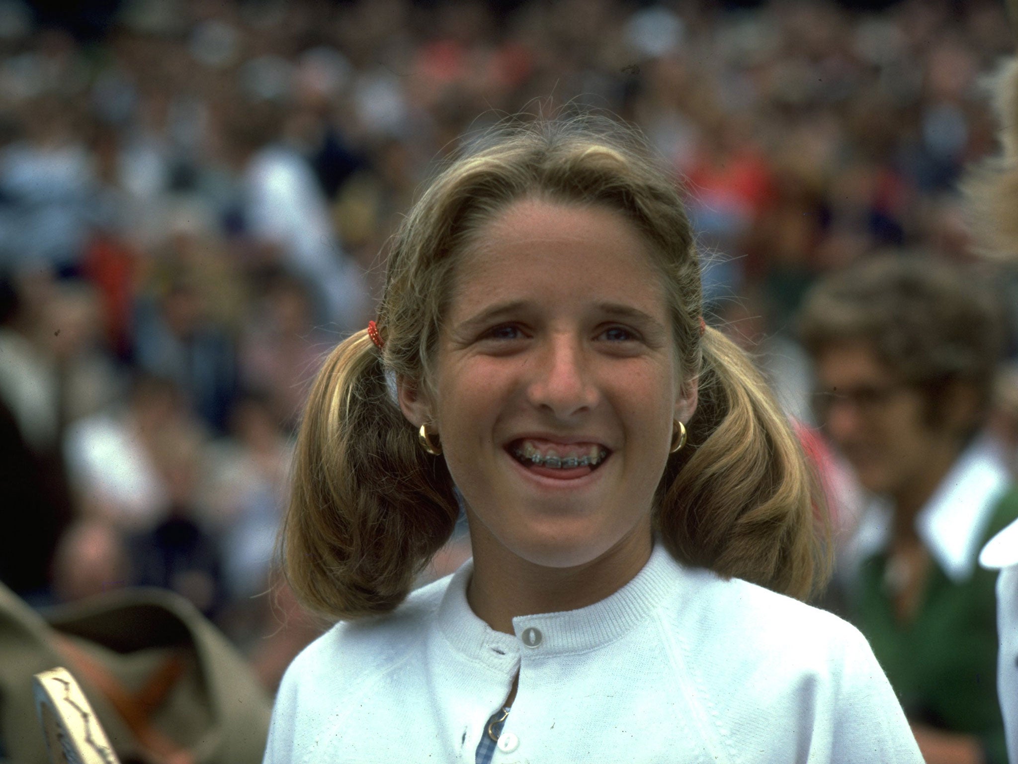 Tracy Austin pictured in 1977 a year before she turned professional