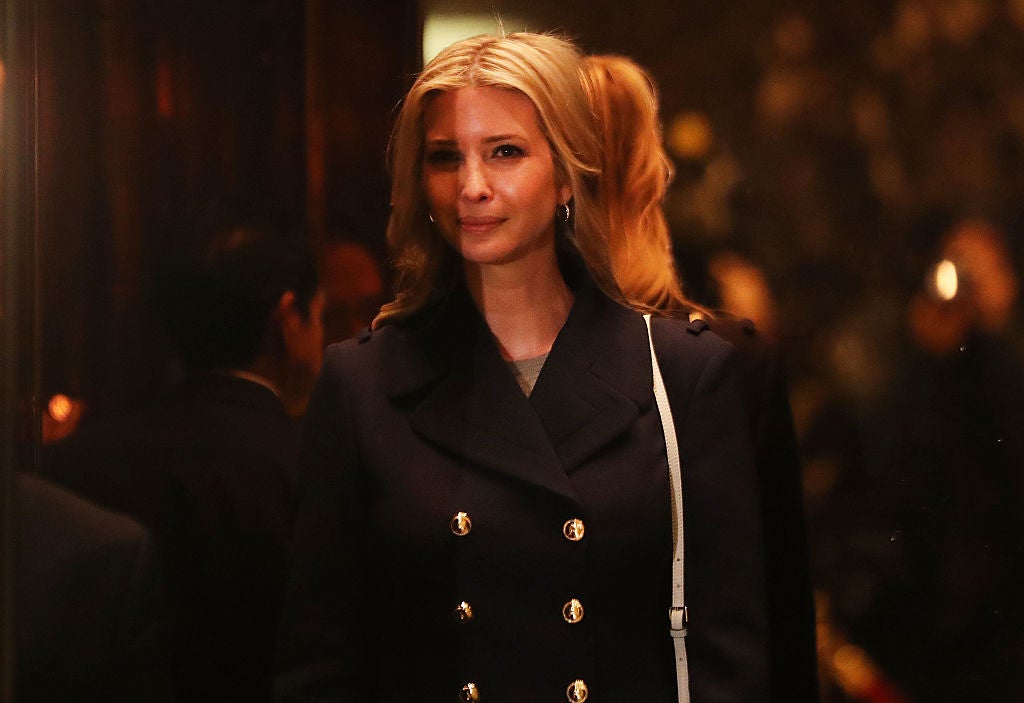 Ivanka Trump, pictured inside Trump Tower, is said to be eyeing a climate-change role