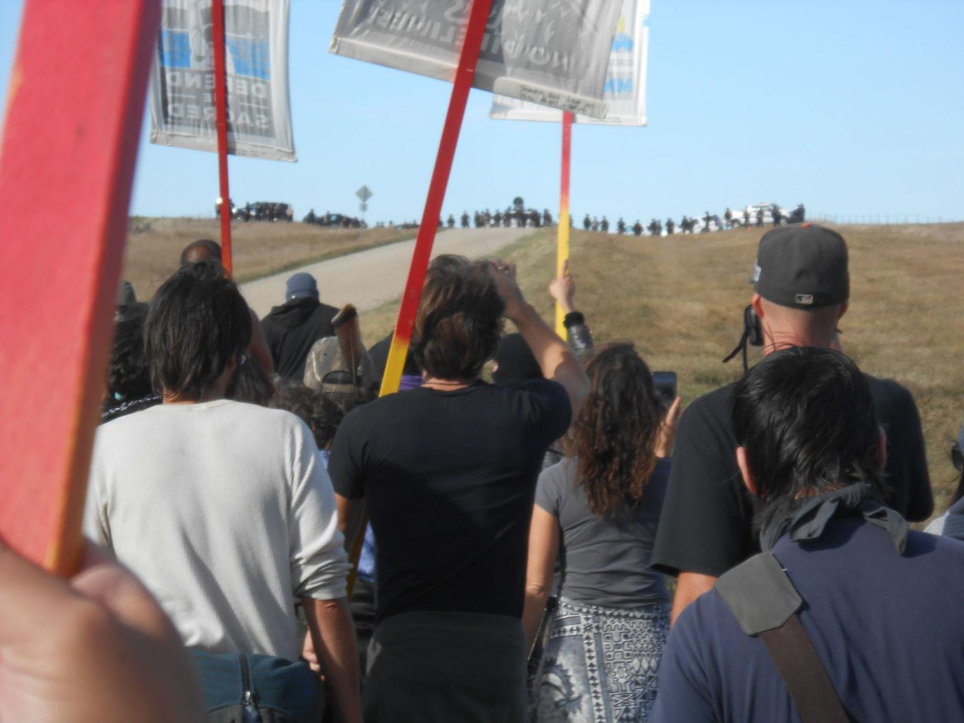 The 32-year-old said he struggled to find his way to the protest site