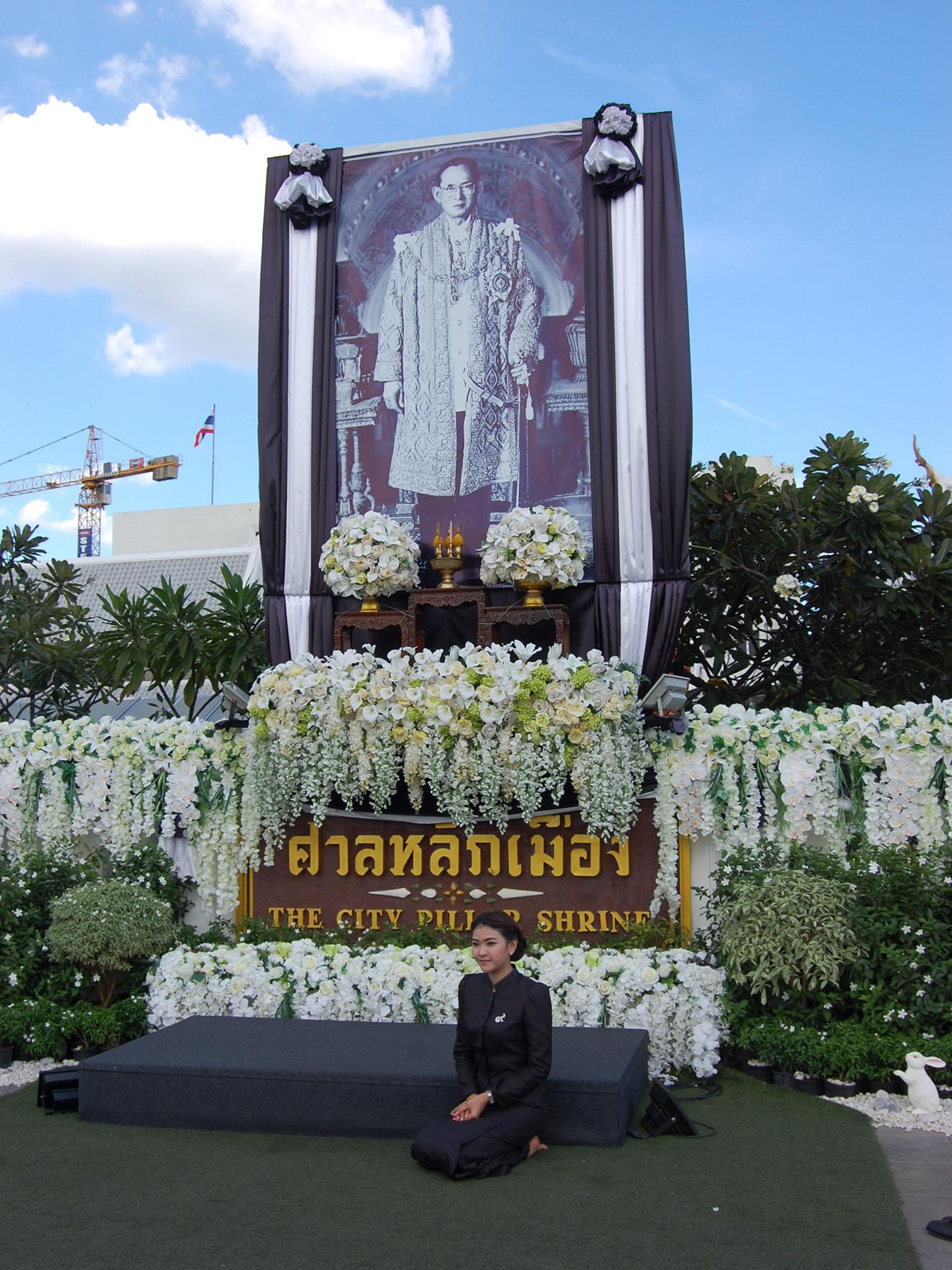 In Bangkok, posters and monuments honouring the late king seem to line nearly every street in the Thai city