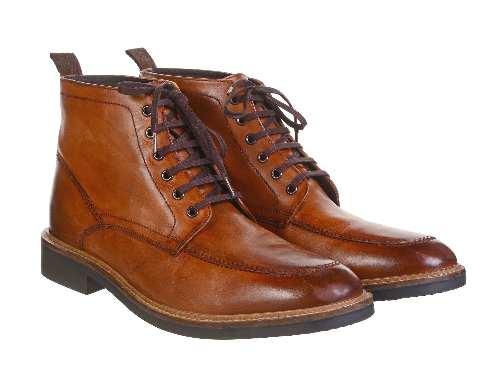Hammond &amp; Co brown leather lace up boots, £110, debenhams.com