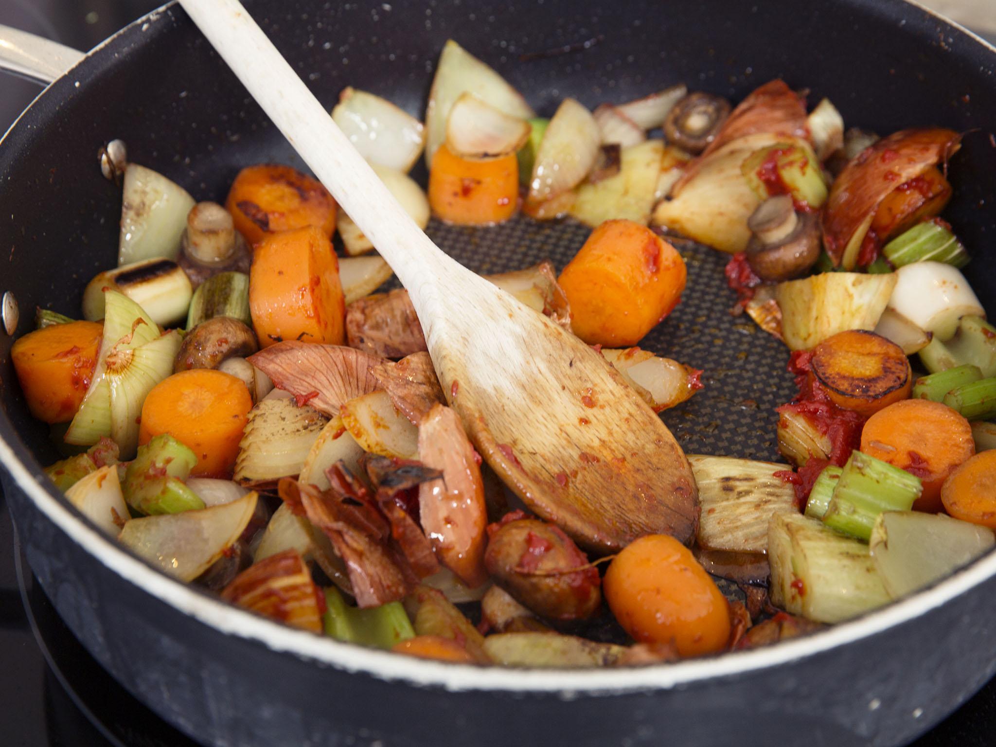 You can get creative with deciding which vegetables go into your own vegetable stock