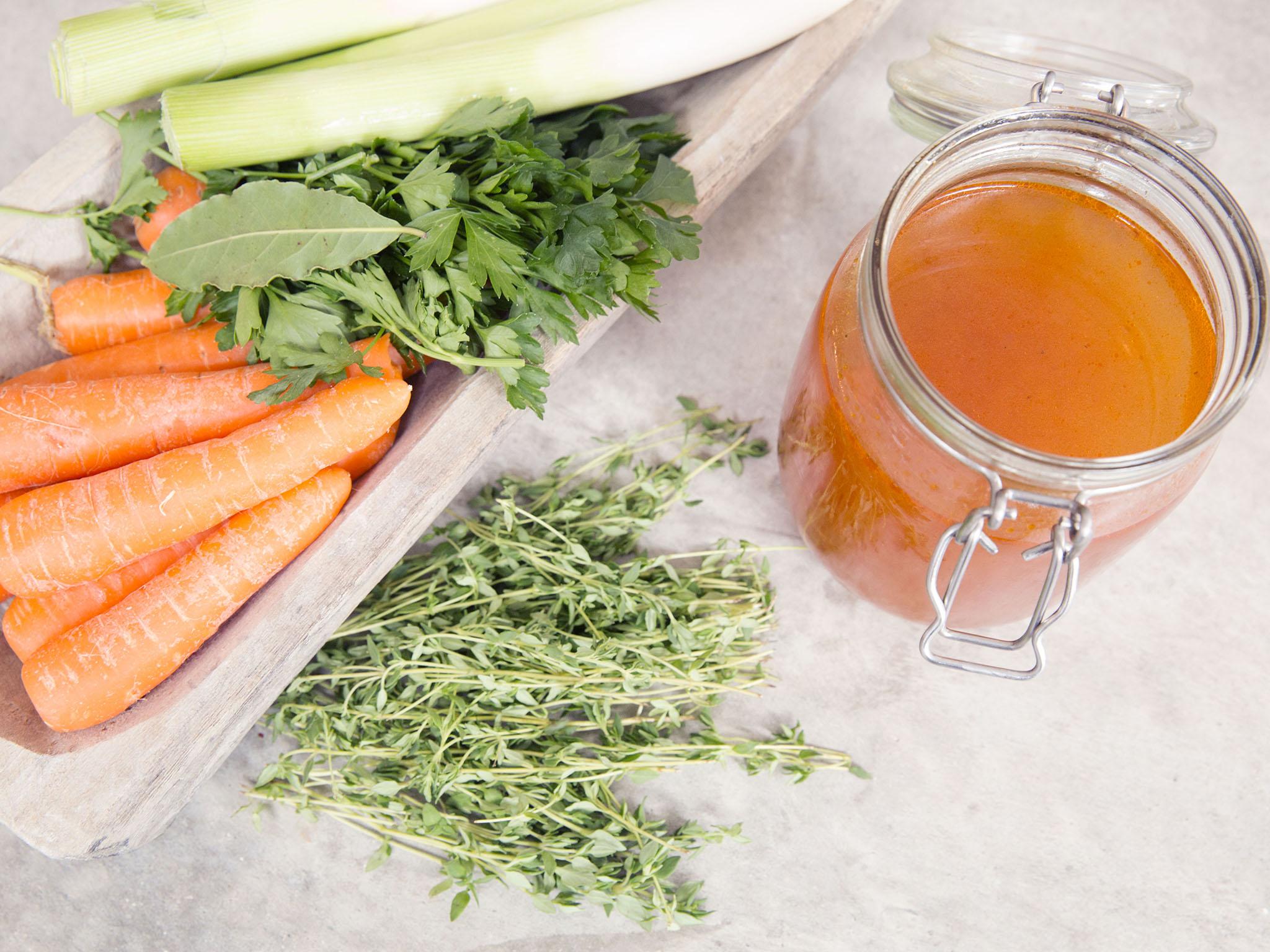 Best to avoid using starchy ingredients, like potatoes, as they will make your stock cloudy