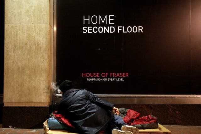 Almost half of people would not pay more taxes to help the homeless, ComRes found
