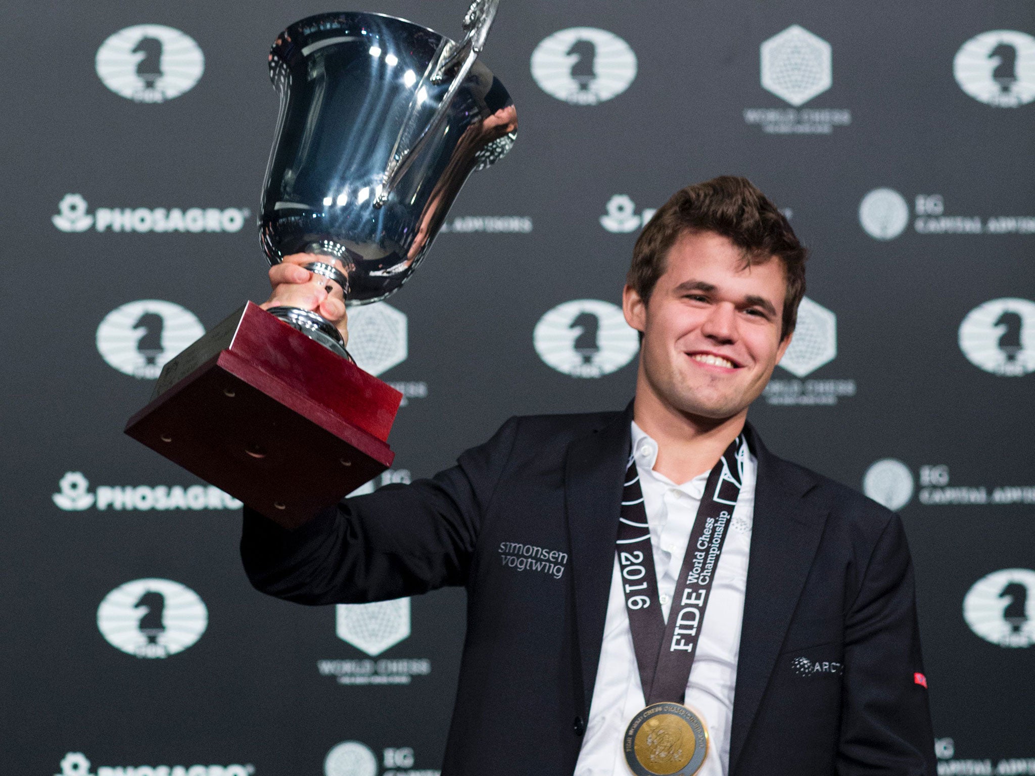 Magnus Carlsen was crowned the World Chess Champion after beating Sergey Karjarkin