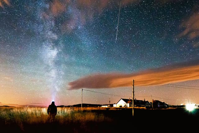 With its dark skies, Northumberland is one of the best places for witnessing a meteor shower