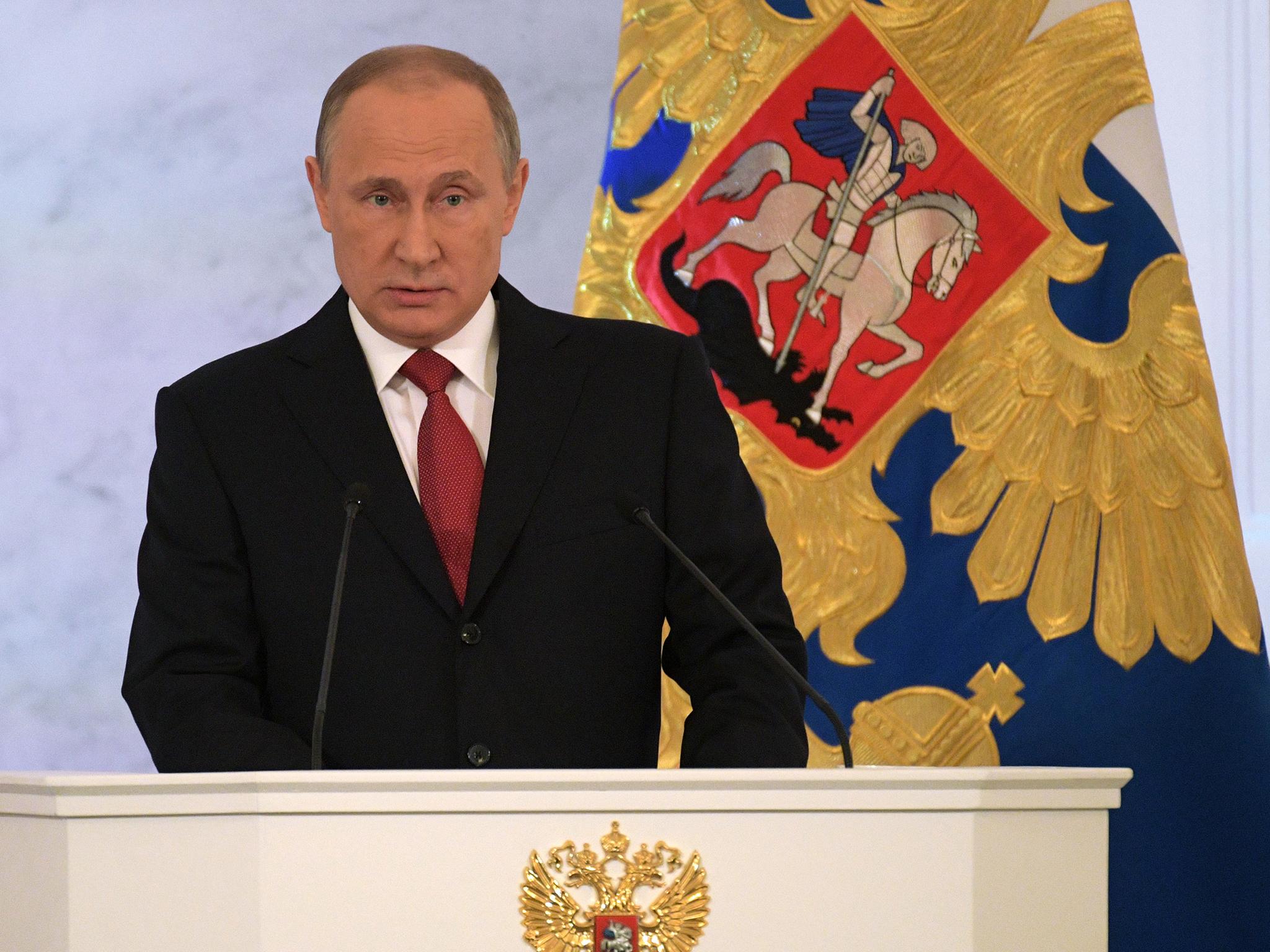 News of test comes amid growing tensions between the West and the Kremlin under Vladimir Putin