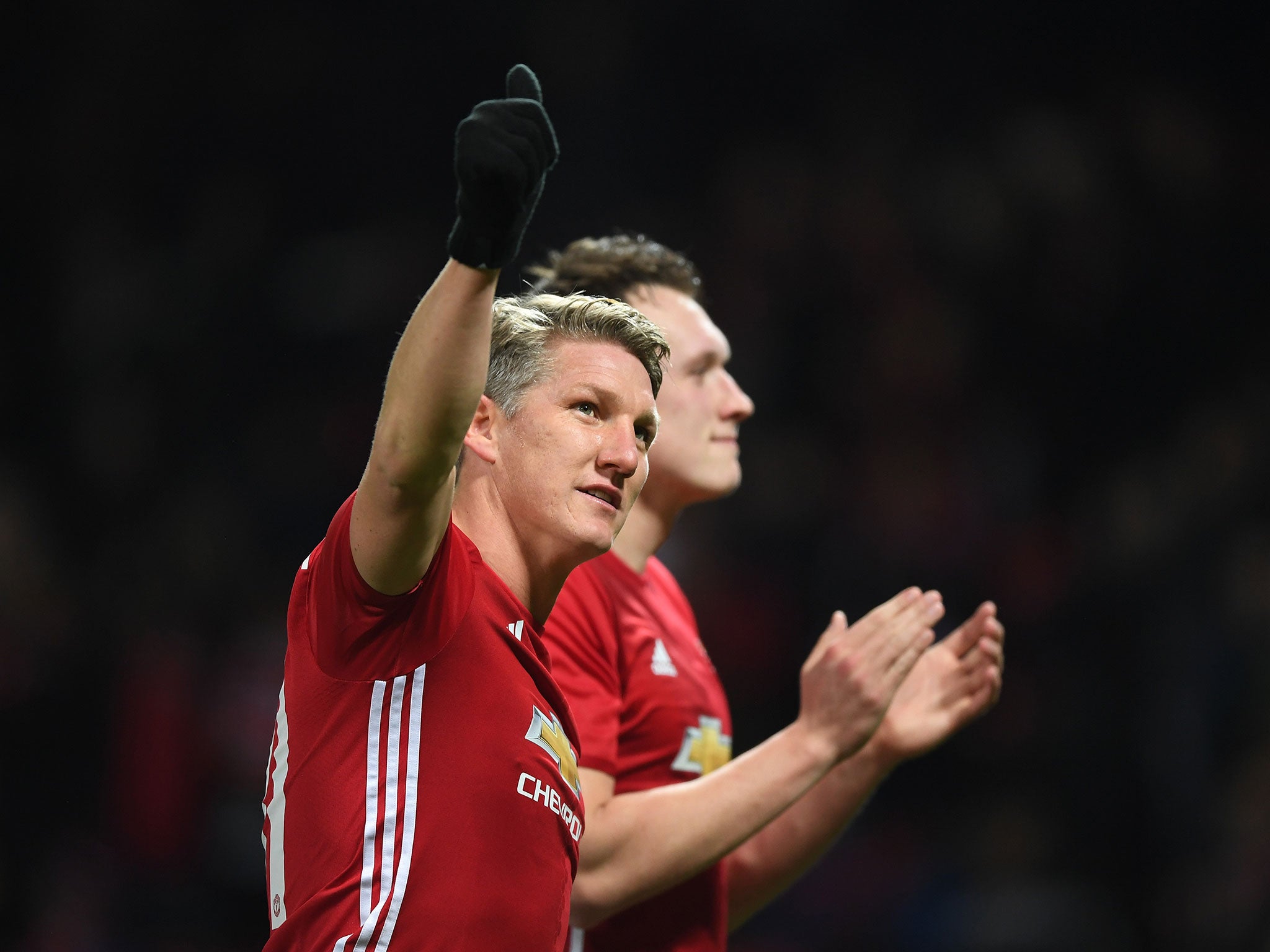Michael Carrick hailed Bastian Schweinsteiger after he made his long-awaited return to the Manchester United squad