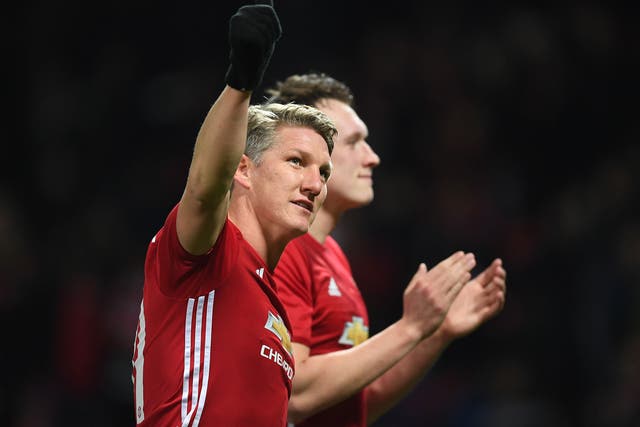 Michael Carrick hailed Bastian Schweinsteiger after he made his long-awaited return to the Manchester United squad