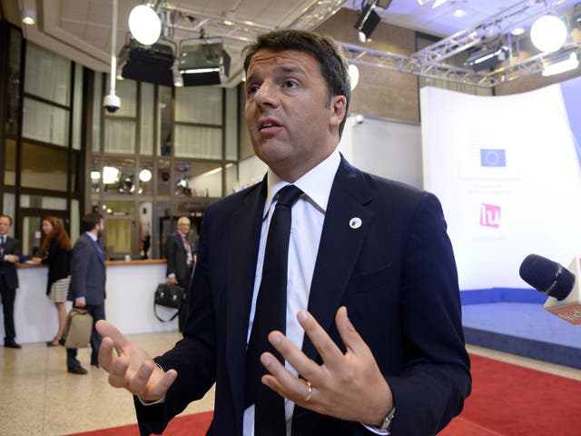 Italian Prime Minister Matteo Renzi is believed to be very, very worried