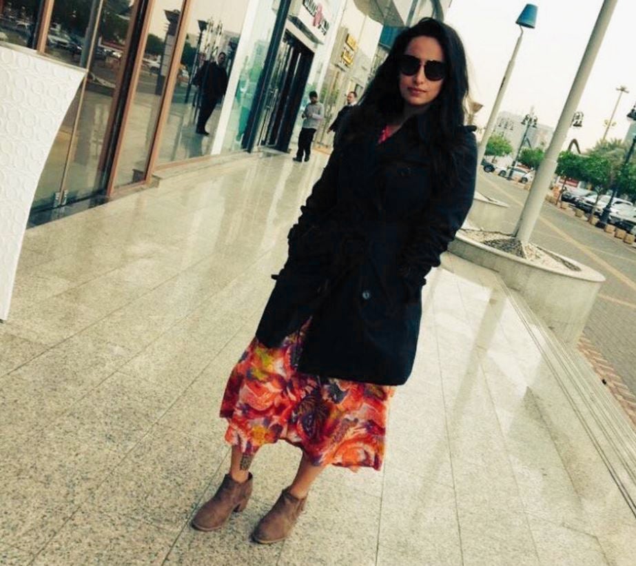 This image of the woman known as Malaka on the streets of Riyadh was posted on social media