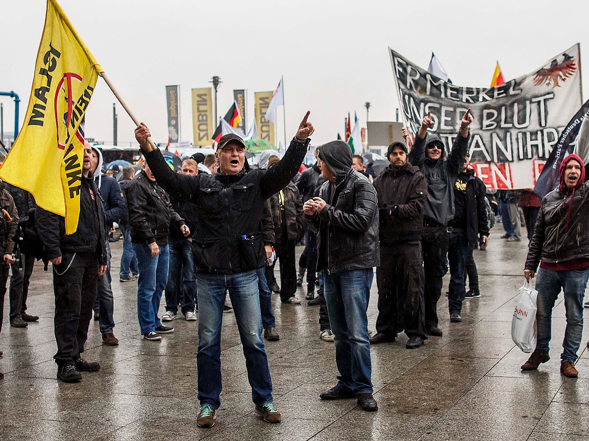 Right-wing, anti-migrant protests have become more common in Germany, and AfD's popularity has grown with the rising discontent over the presence of refugees in the country