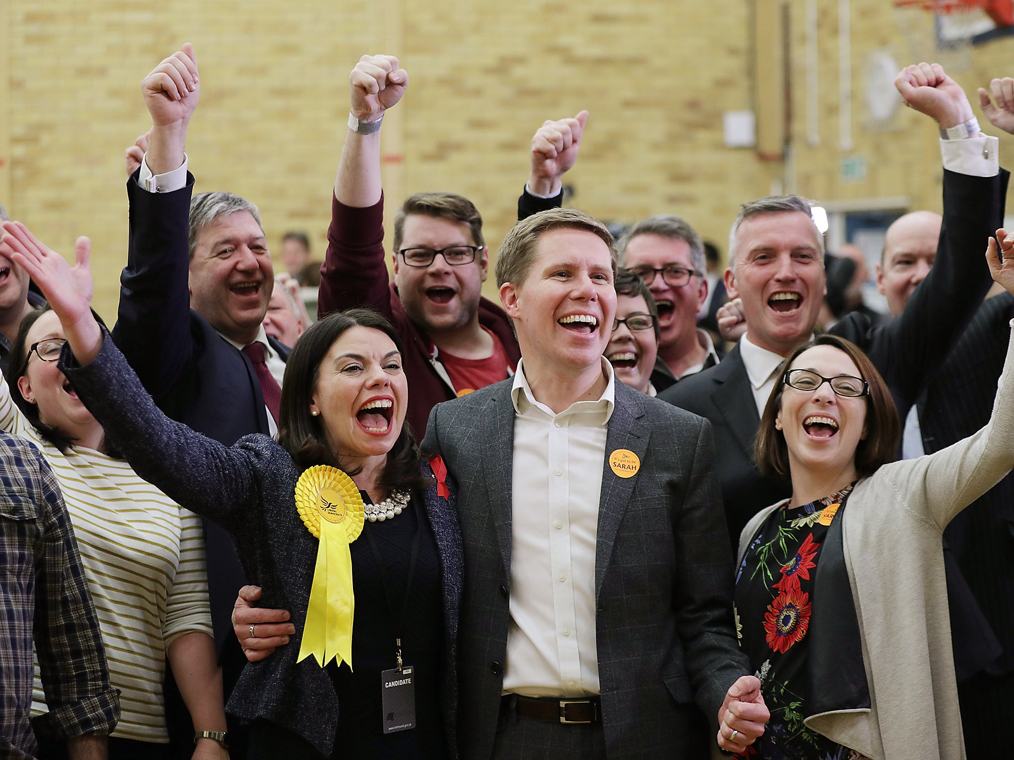 Sarah Olney's Richmond Park by-election victory has seen the party jump four points from 10 to 14