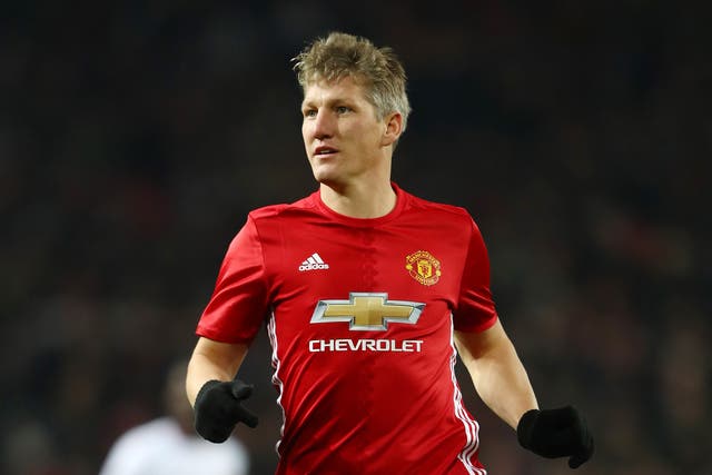 Schweinsteiger made his first appearance of the season in United's 4-1 win over West Ham on Wednesday