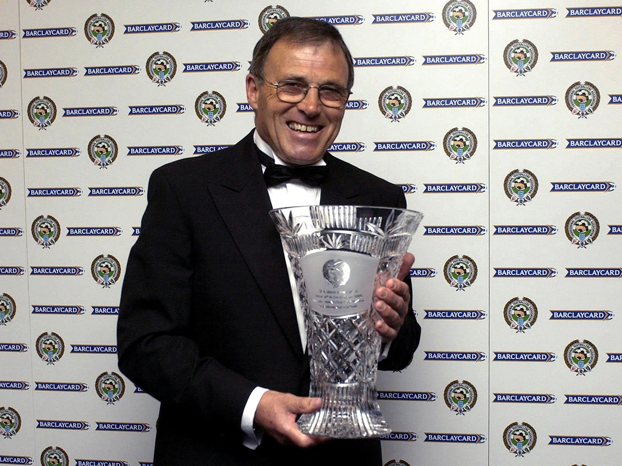 Gradi receives the Merit Award at the PFA Awards Dinner in 2004