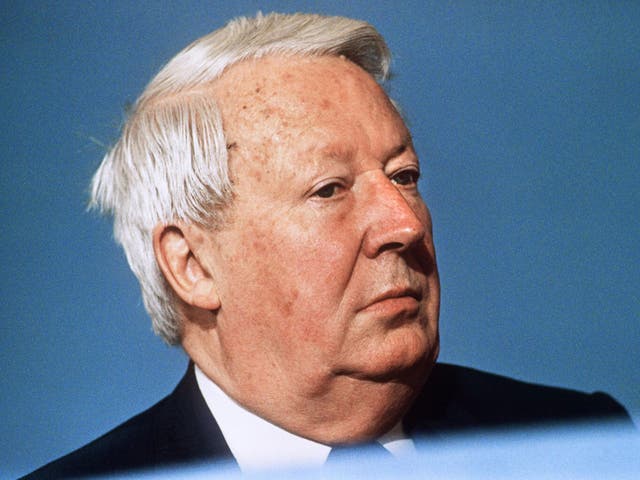 Sir Edward Heath in October 1989