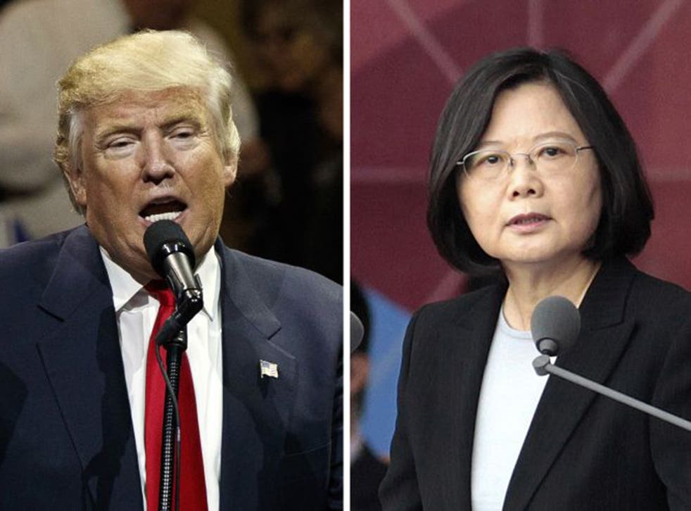 US President-elect Donald Trump and Taiwan's President Tsai Ing-wen
