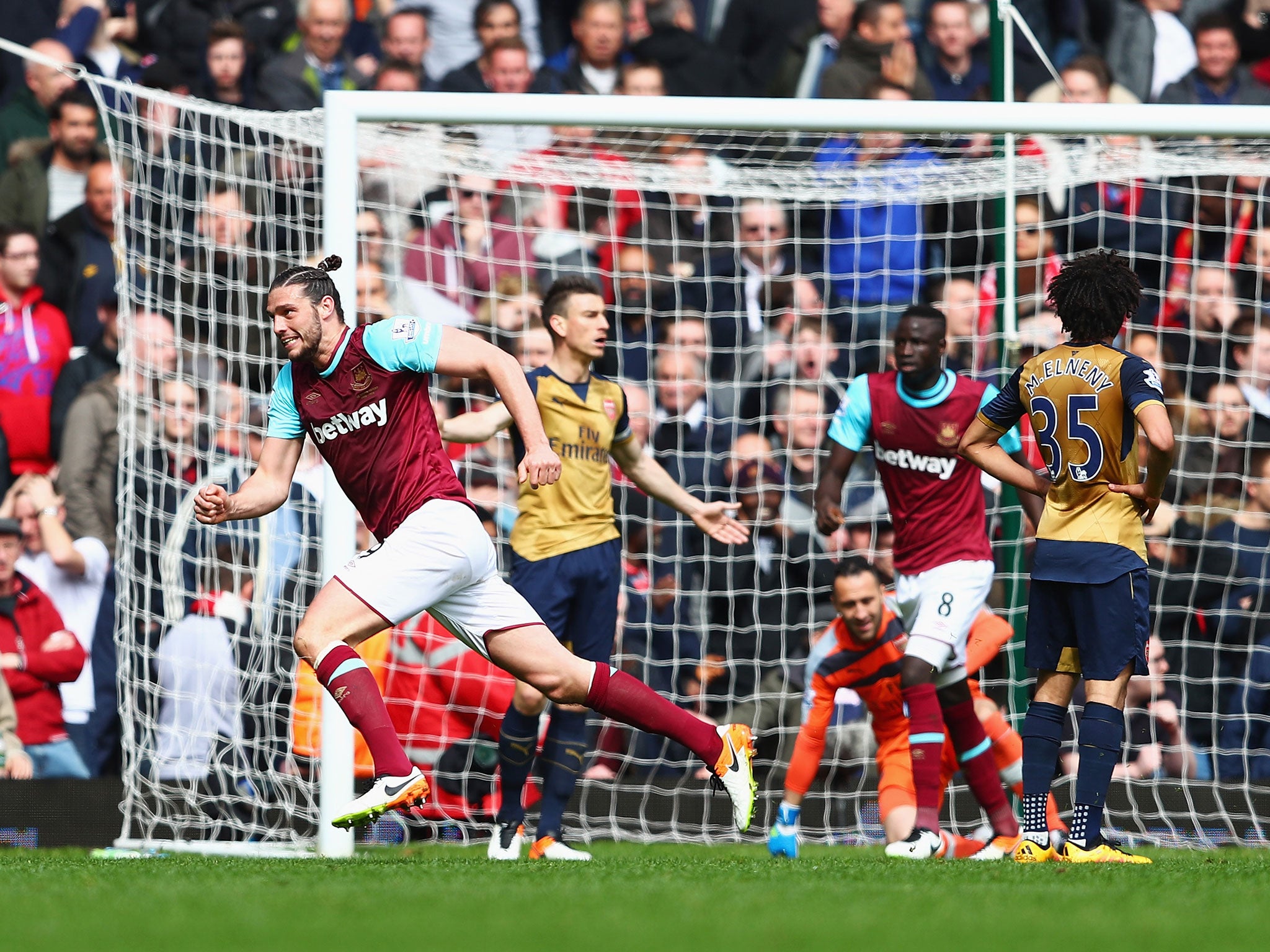 Andy Carroll scored three in the last encounter between the two