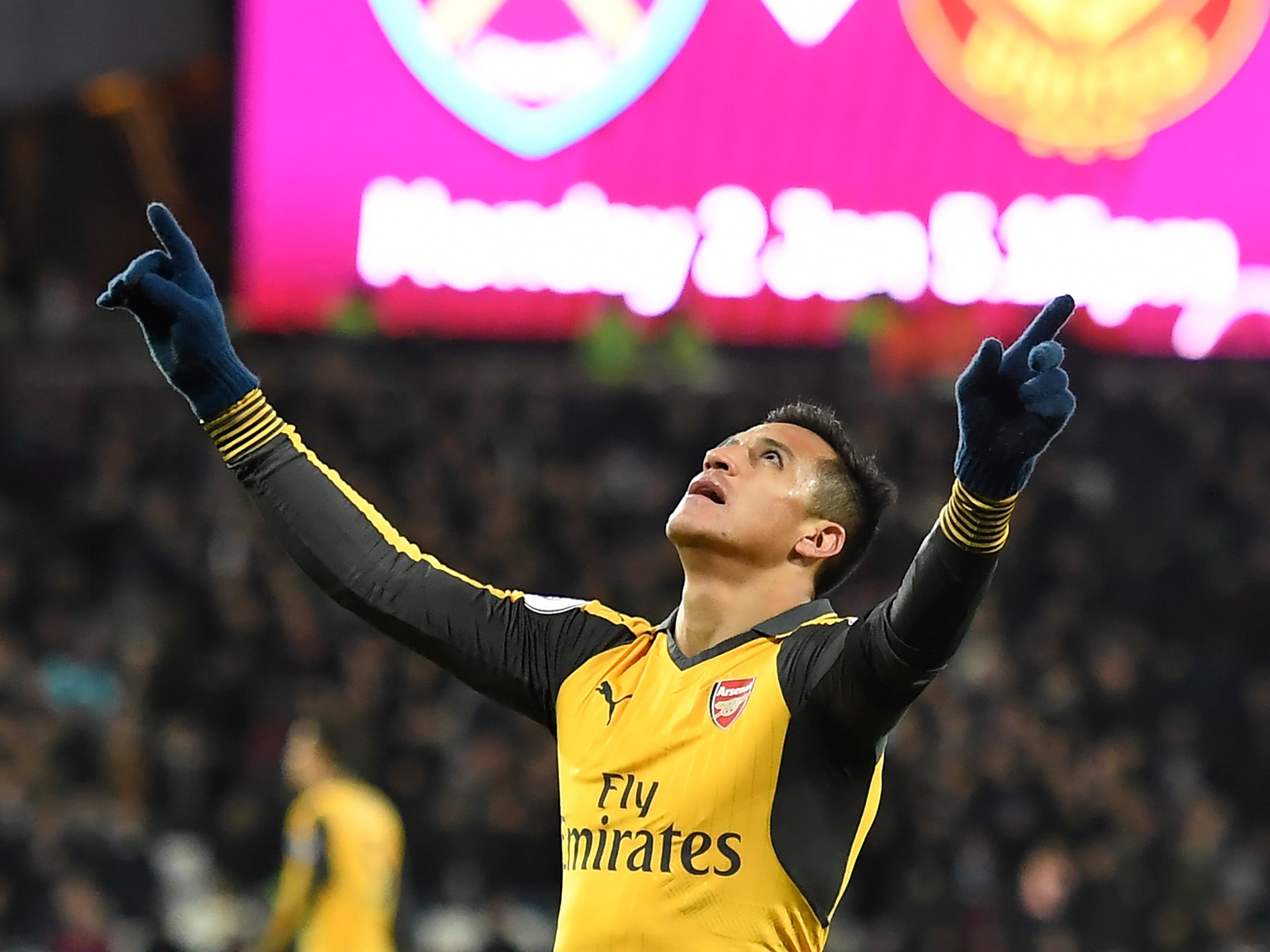 Sanchez was in masterful form at the London Stadium