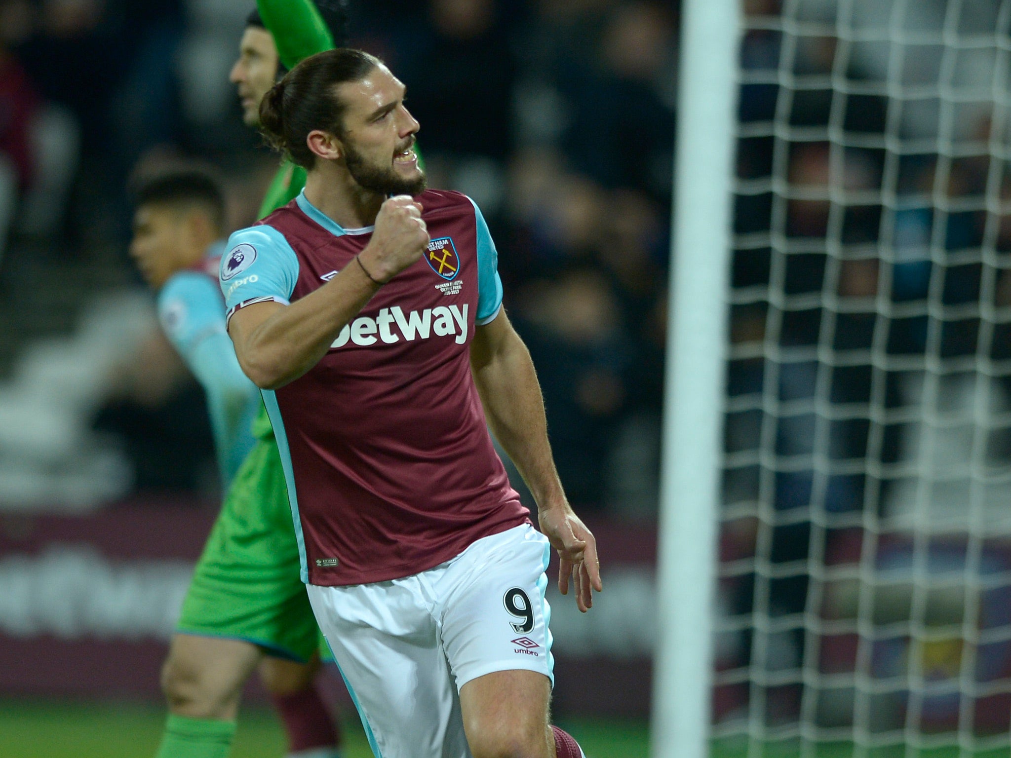 Carroll, on his return from injury, scored a consolation goal for the Hammers