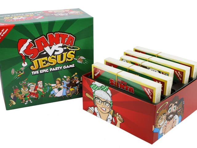 The game invites players to divide into two teams – Team Santa and Team Jesus – and complete various challenges in order to win the most 'believers'