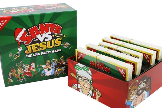 The game invites players to divide into two teams – Team Santa and Team Jesus – and complete various challenges in order to win the most 'believers'
