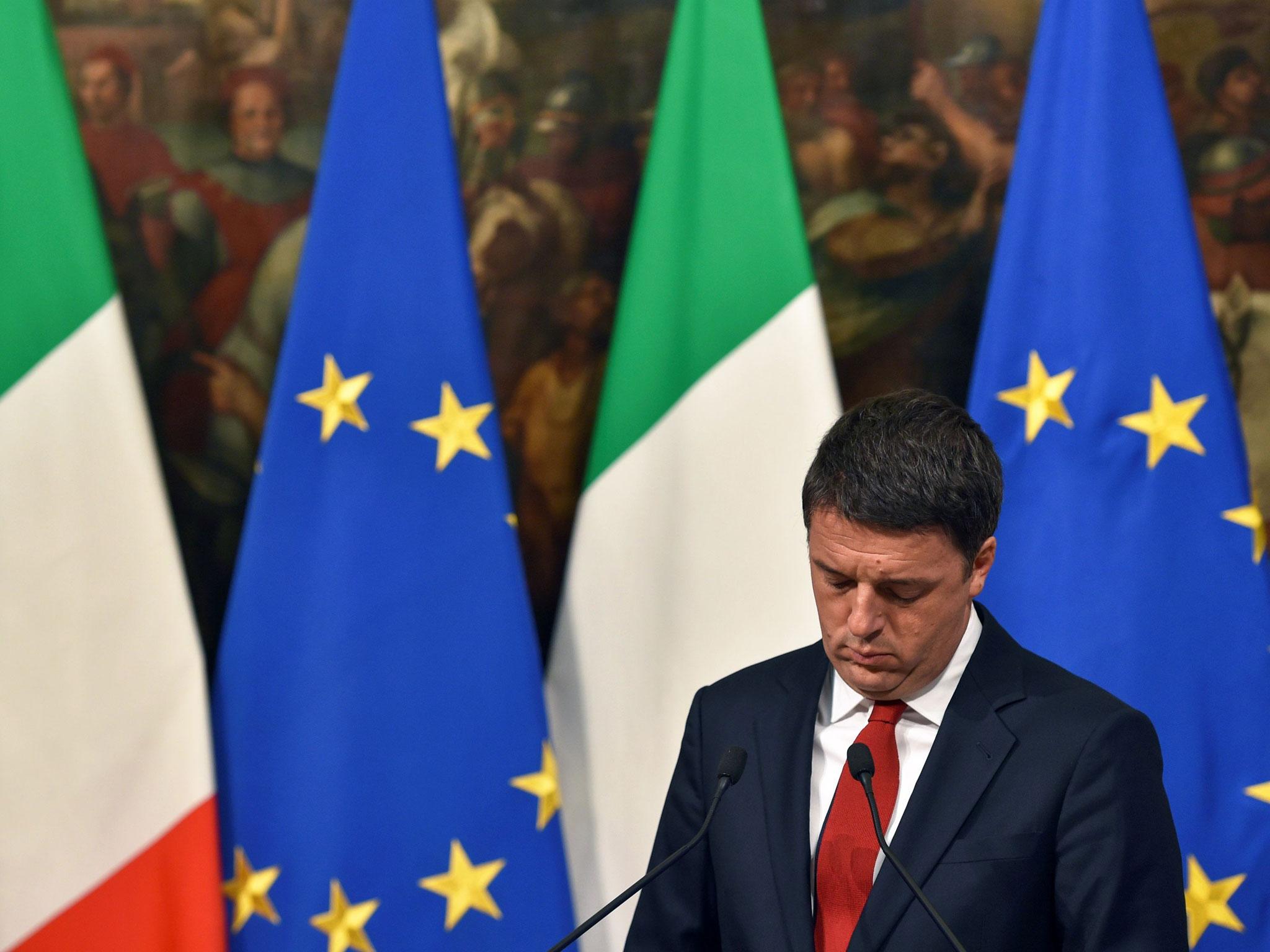It's a big moment for Matteo Renzi