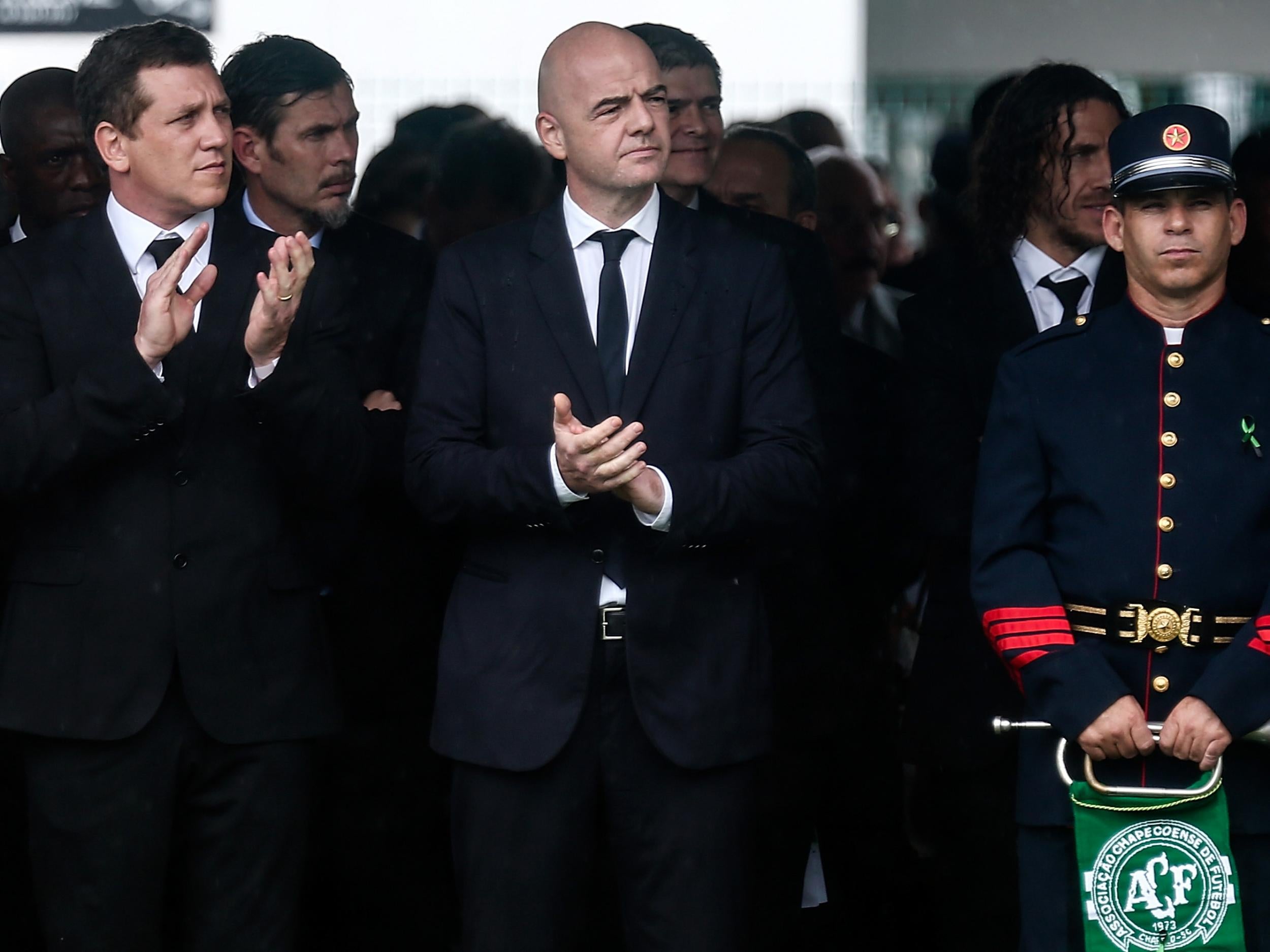 Fifa president Gianni Infantino will be at the wake