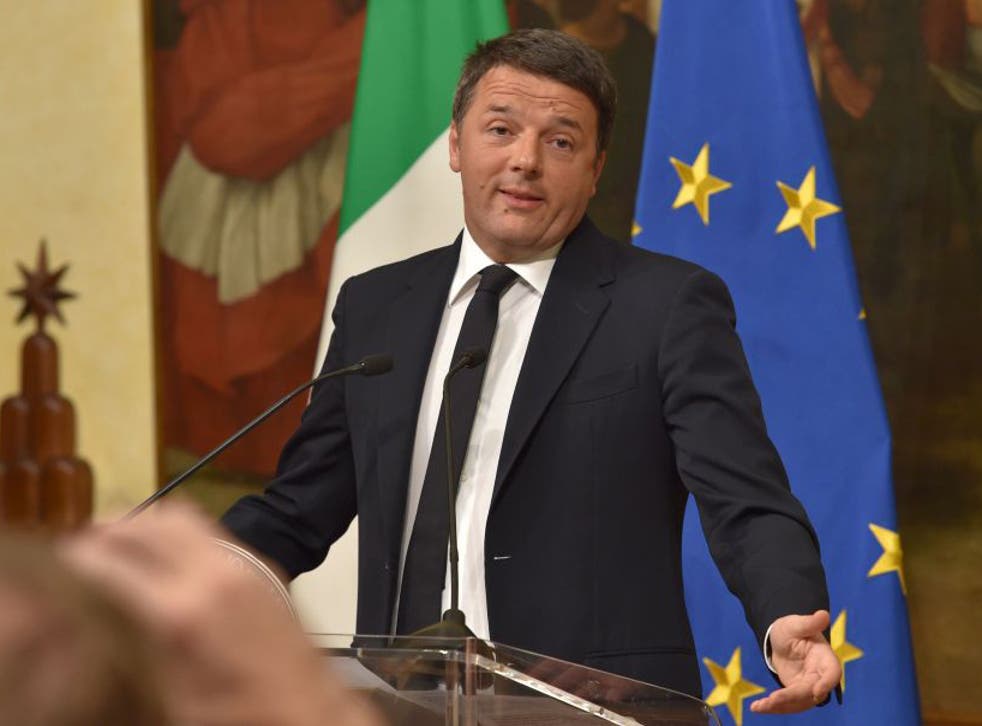 Italy's Prime Minister Matteo Renzi promised to resign if he lost the referendum