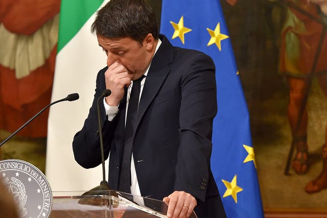 Italian Prime Minister Matteo Renzi has announced his resignation in the wake of the vote