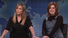 Jennifer Aniston on SNL declares it's time 'to move on' from Friends