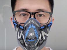 Chinese designer creates smog mask from $10,000 Yeezy shoes