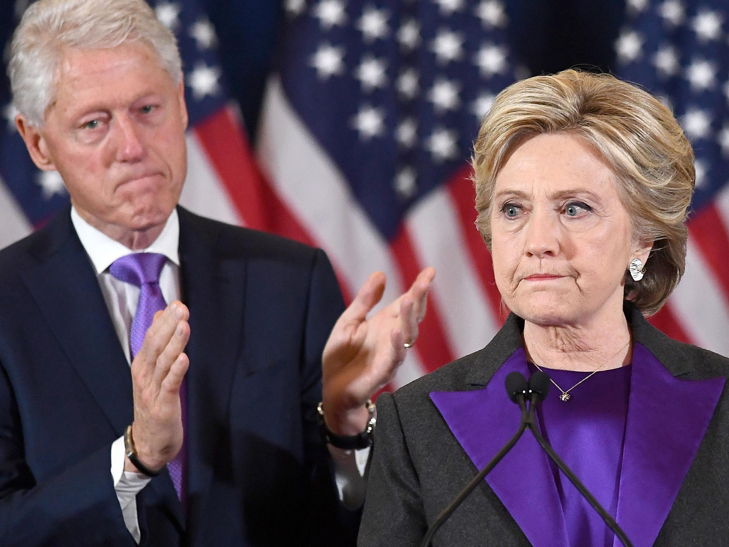 Hillary Clinton and her husband contemplate defeat