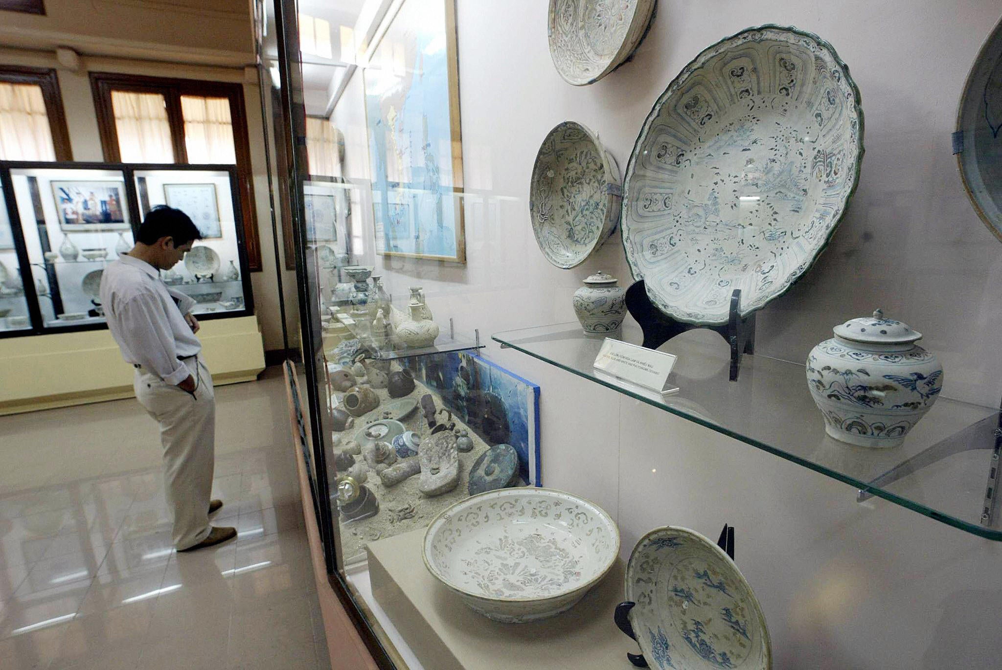 Traditional ceramics on display at the Vietnam National Museum of History