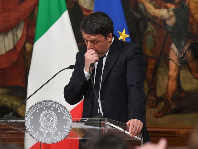 Matteo Renzi resigned after losing a crucial referendum 