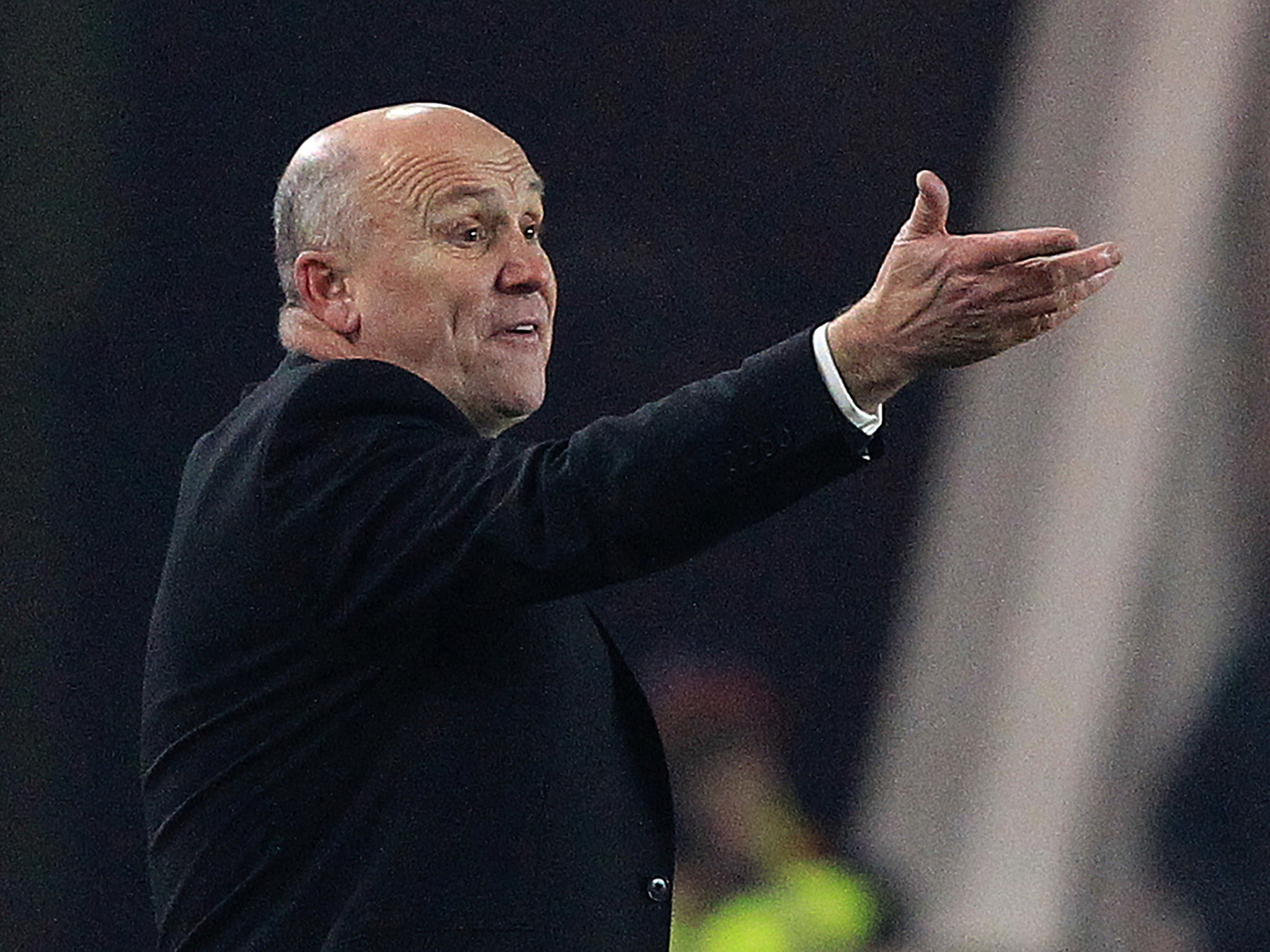 Phelan cut a frustrated figure on the touchline