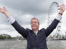 Nigel Farage shortlisted for person of the year