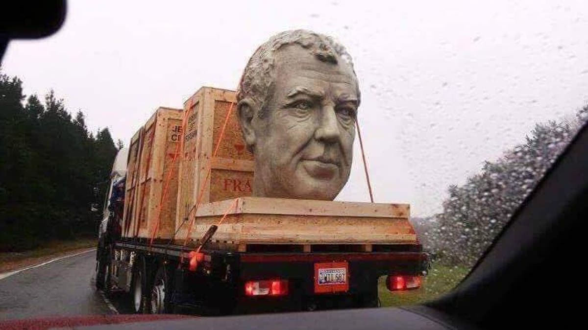 The Grand Tour: Terrifying Jeremy Clarkson head being transported
