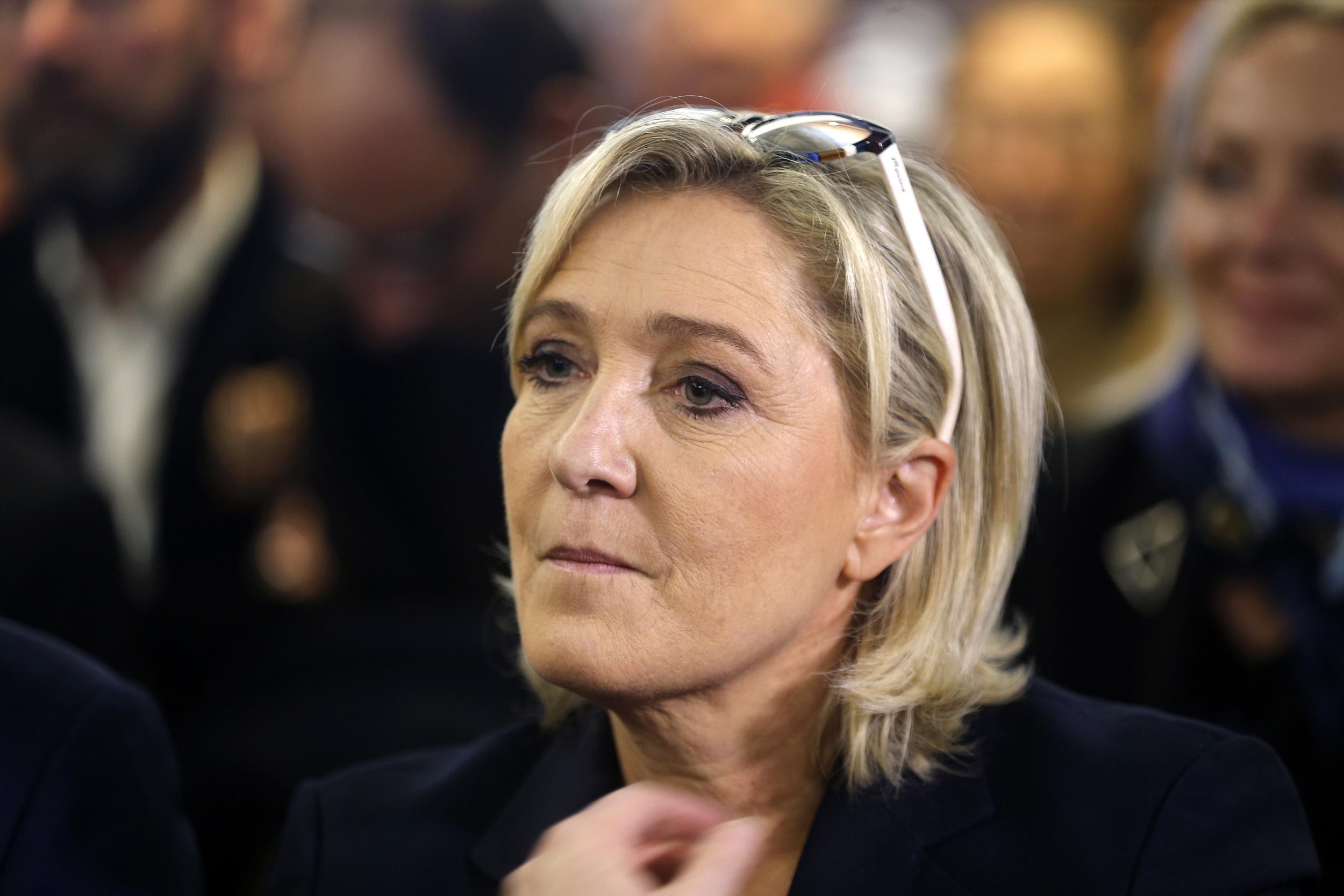 President of French far-right Front National (FN) party Marine Le Pen