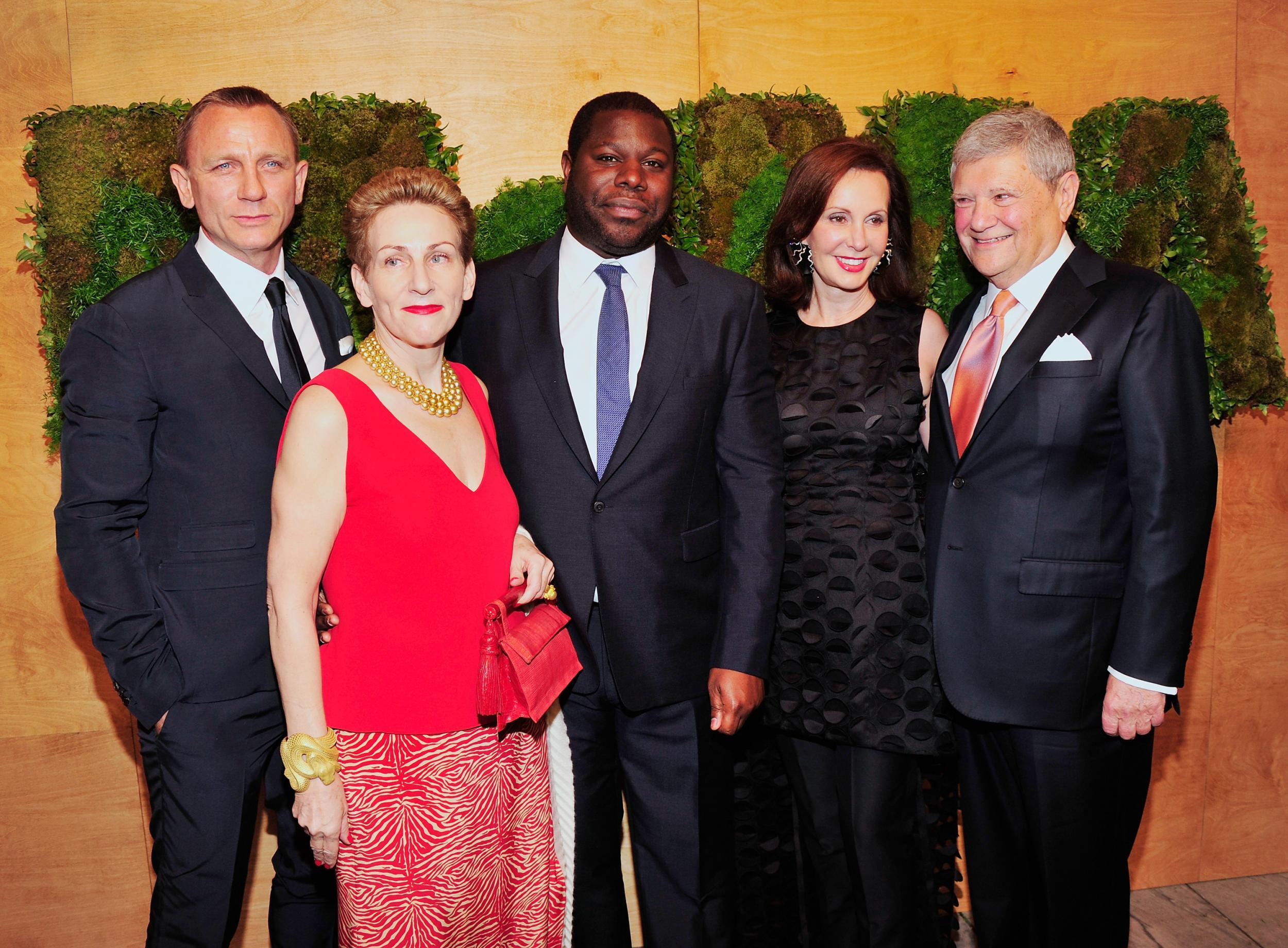 Actor Daniel Craig, Maja Oeri, filmmaker Steve McQueen, Marie-Josee Kravis, and Jerry Speyer attend Museum Of Modern Art's 2014 Party In The Garden.