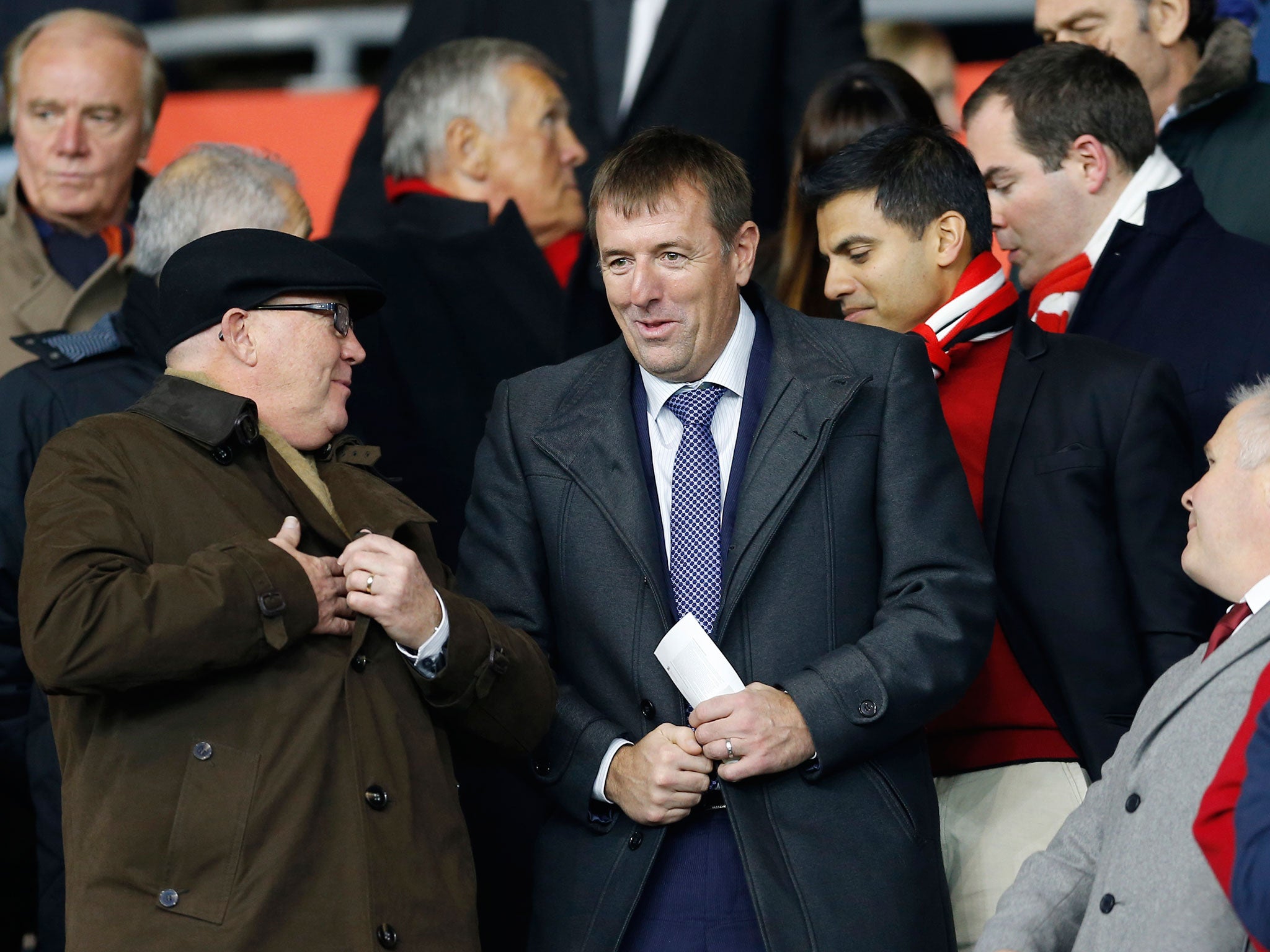 Matt Le Tissier in the stands at St Mary's for Southampton's recent Premier League clash against Everton