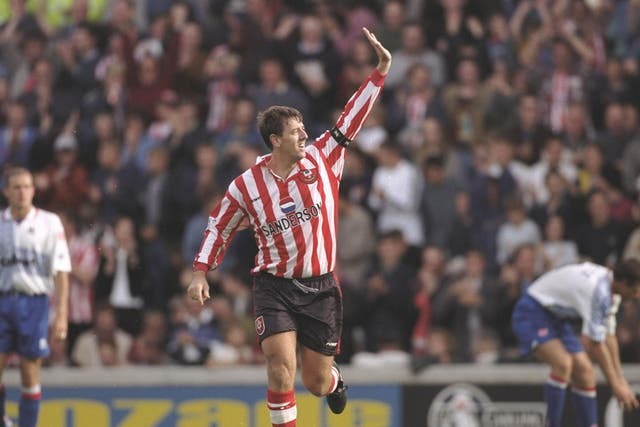 Le Tissier spent his entire professional club career with Southampton and won eight caps for the England national football team before turning to non-League football in 2002