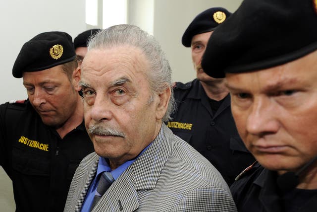 Josef Fritzl arrives at court on trial for incest and murder on March 19, 2009