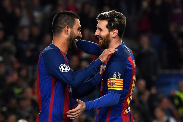 Turan bagged a second-half hat-trick for Barca