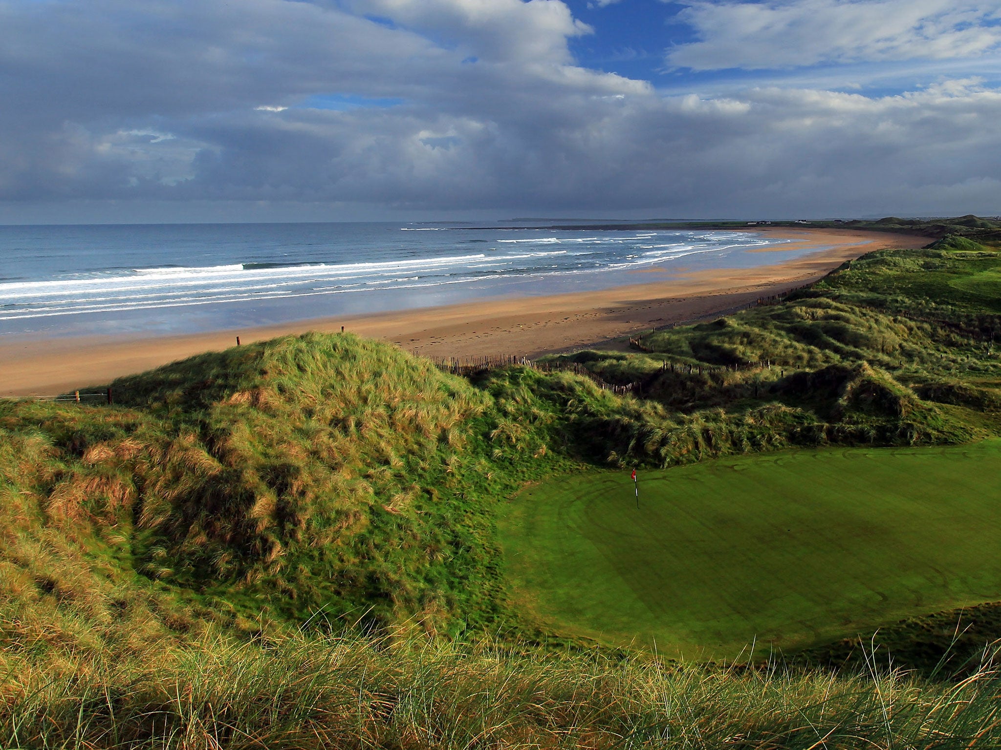 Sand dunes at Trump International Golf Links and Hotel in Doonbeg, Ireland