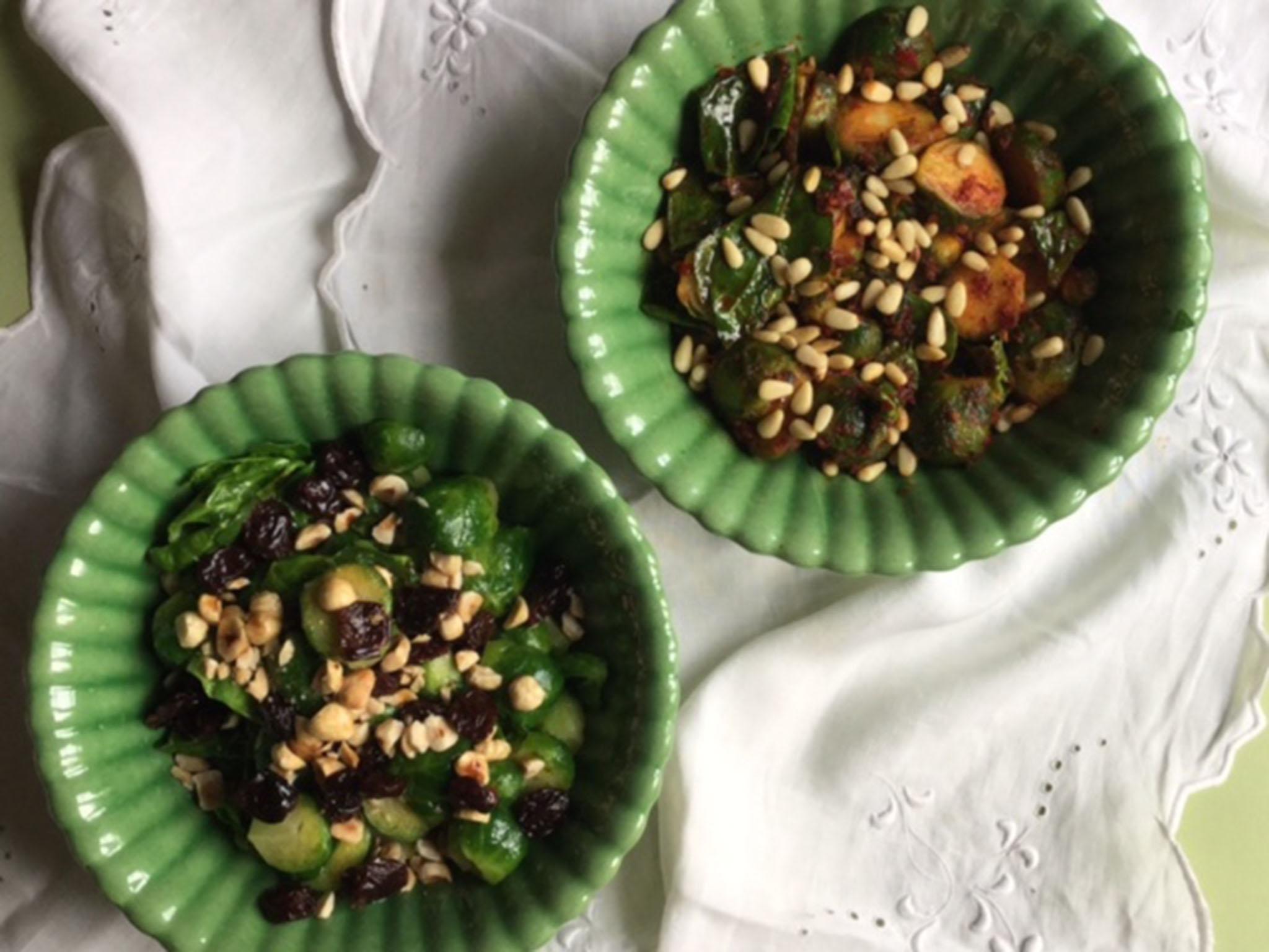 Without sprouts, the Christmas plate would be a sea of beige