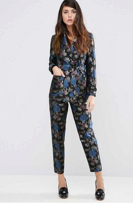 Kimono Jacquard Suit, £100, Asos