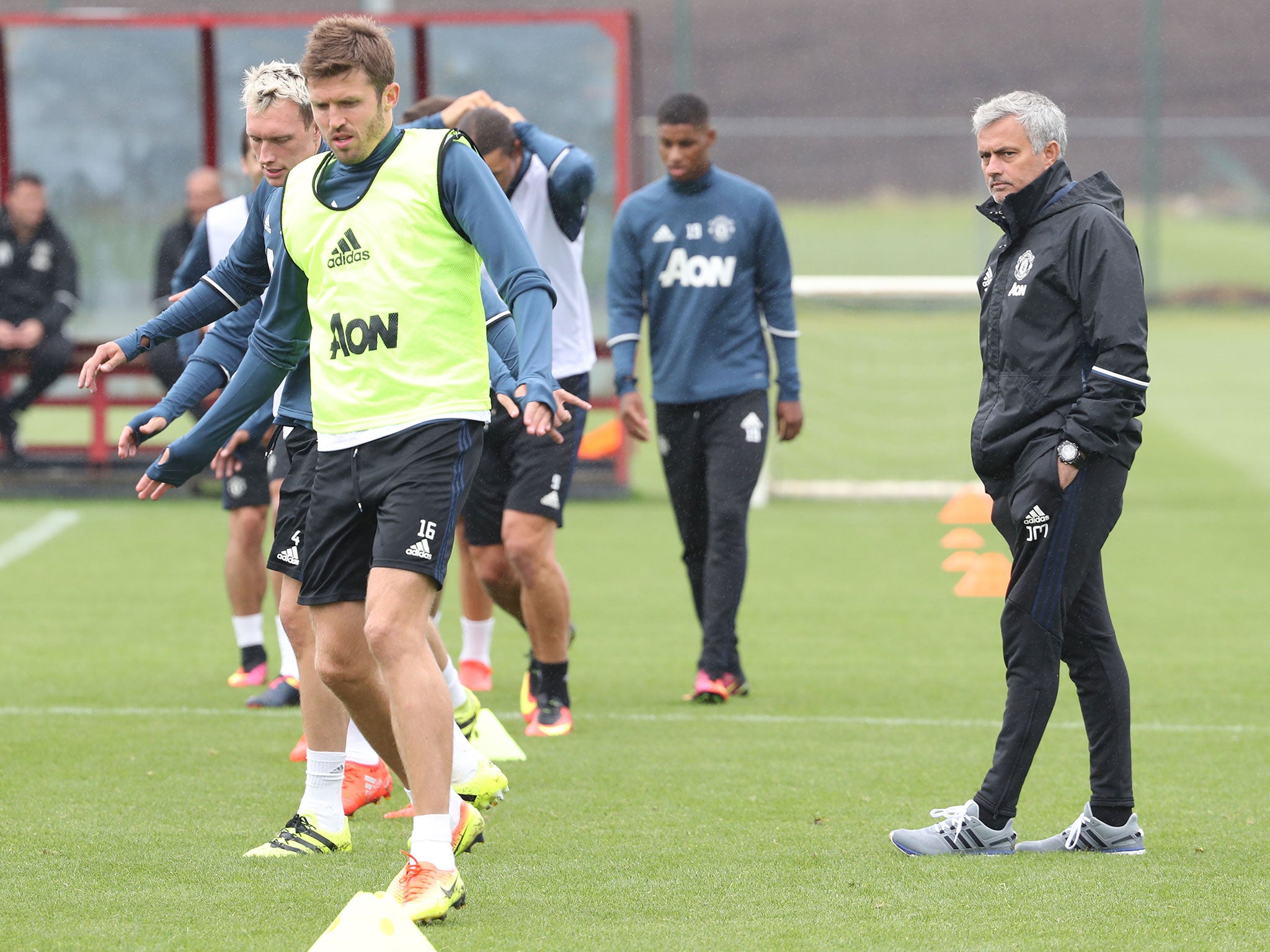 Carrick, Antonio Valencia and Matteo Darmian won't be travelling to Odessa for Thursday night's clash