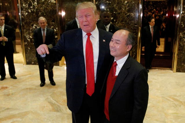 Pesident-elect Donald Trump announced that a Japanese bank, Softbank, 'has agreed to invest $50 billion in the United States, and 50,000 jobs'. Trump met with Masayoshi Son, the CEO of SoftBank, at Trump Tower on Tuesday